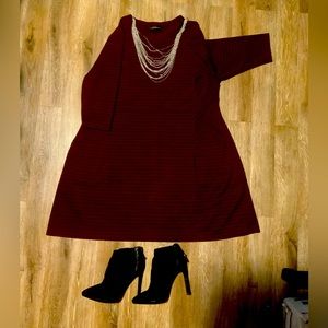 Lane Bryant Striped Shift Dress